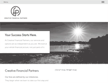 Tablet Screenshot of creativefinancialpartnersllc.com